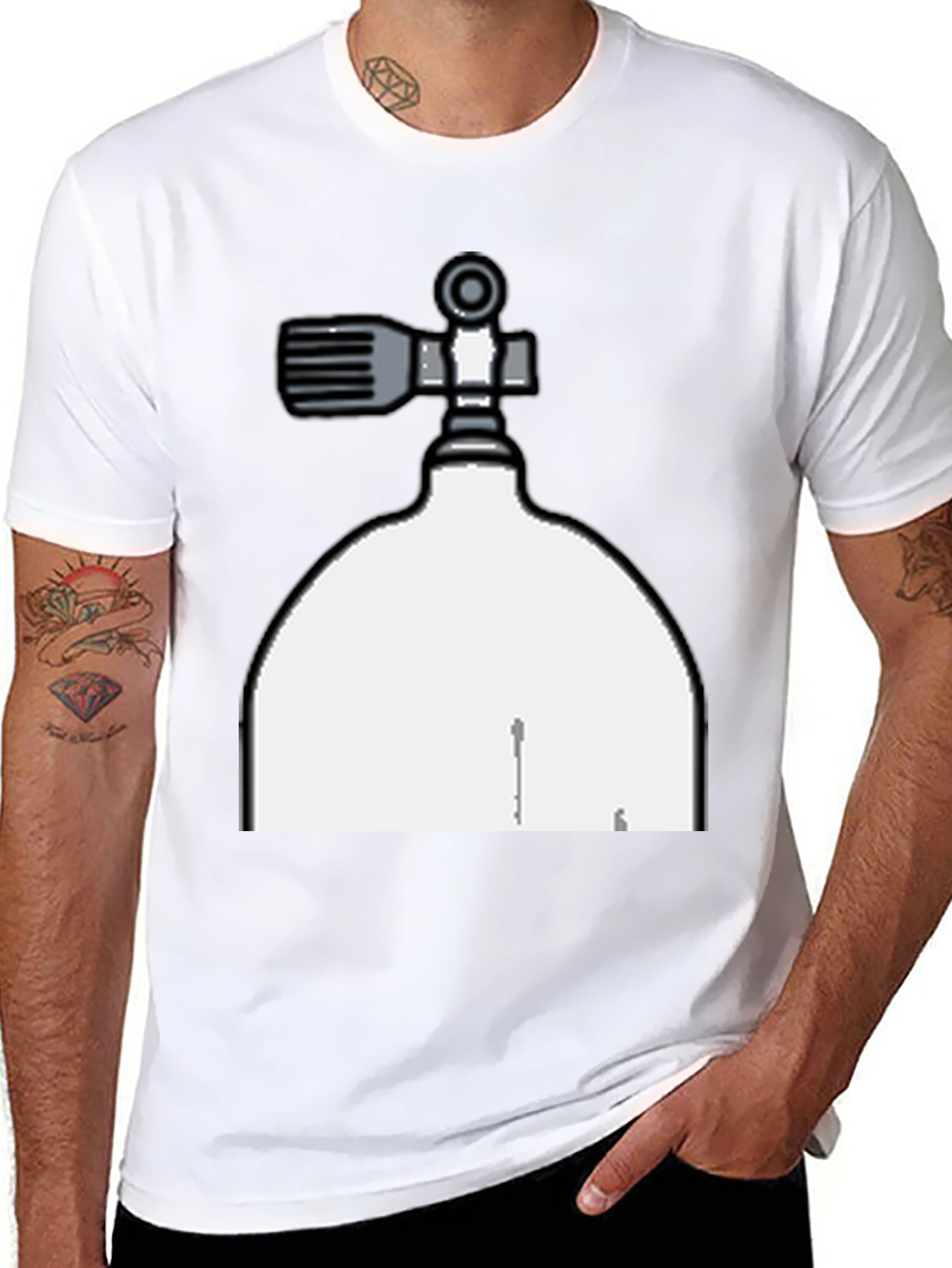 Diving Tank Graphic Tee - Diver Gift