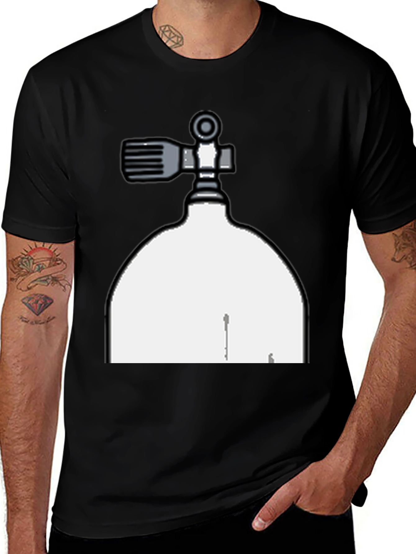Diving Tank Graphic Tee - Diver Gift