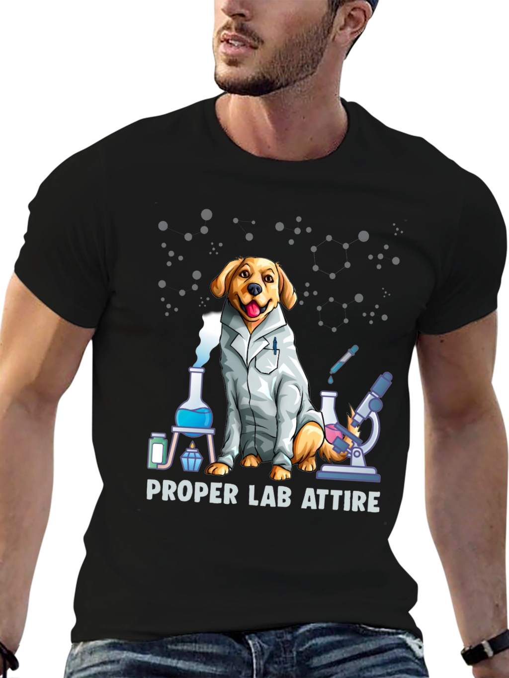 Funny Dog Lab Attire T-Shirt