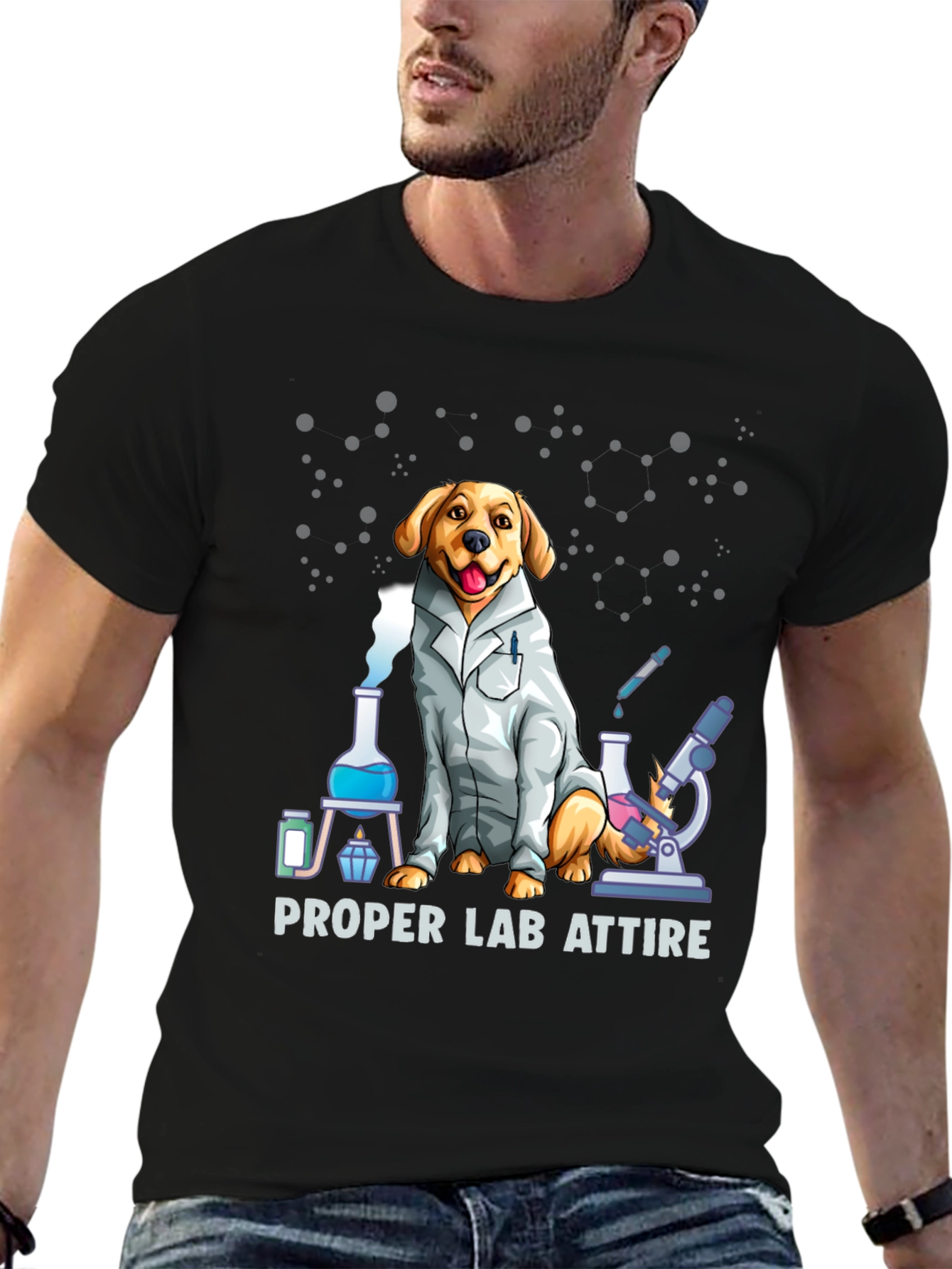 Funny Dog Lab Attire T-Shirt