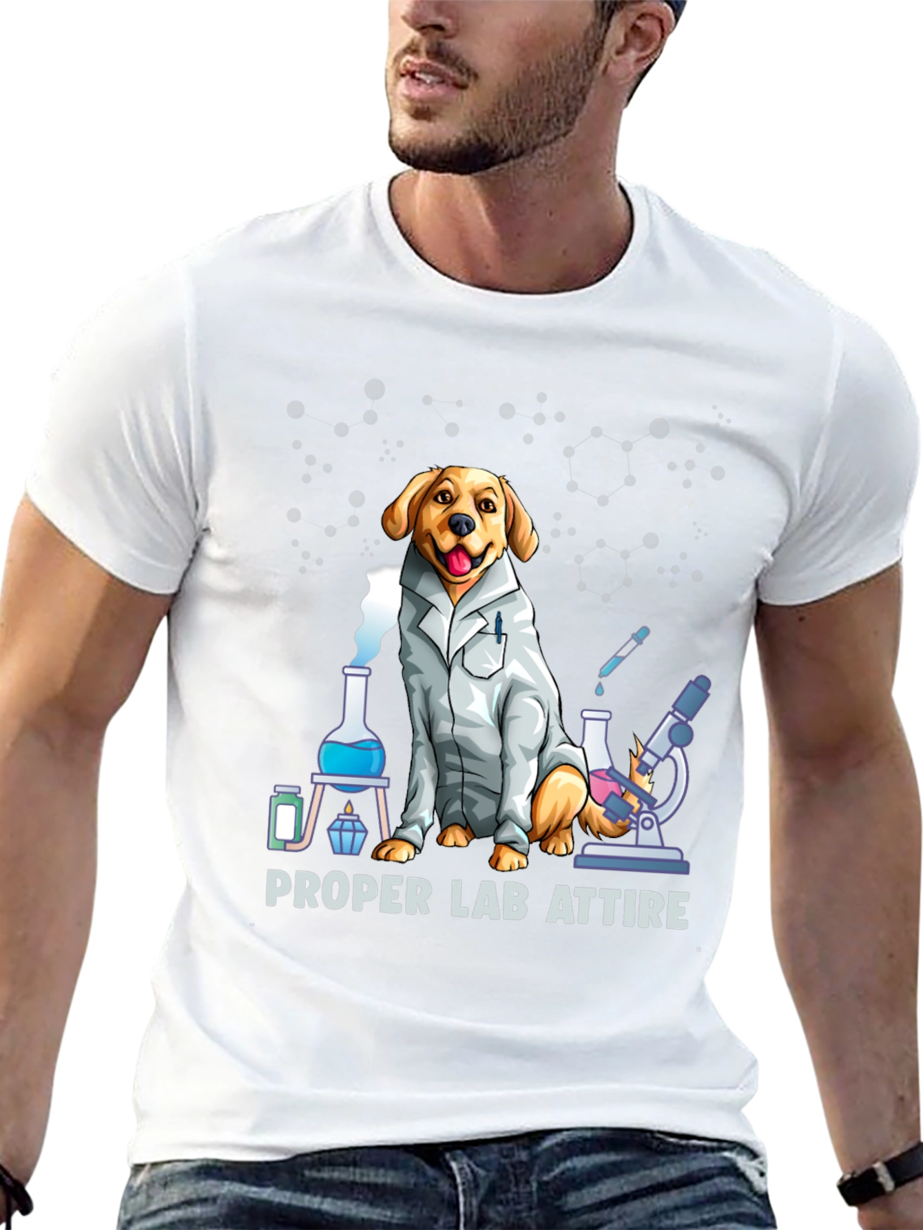 Funny Dog Lab Attire T-Shirt