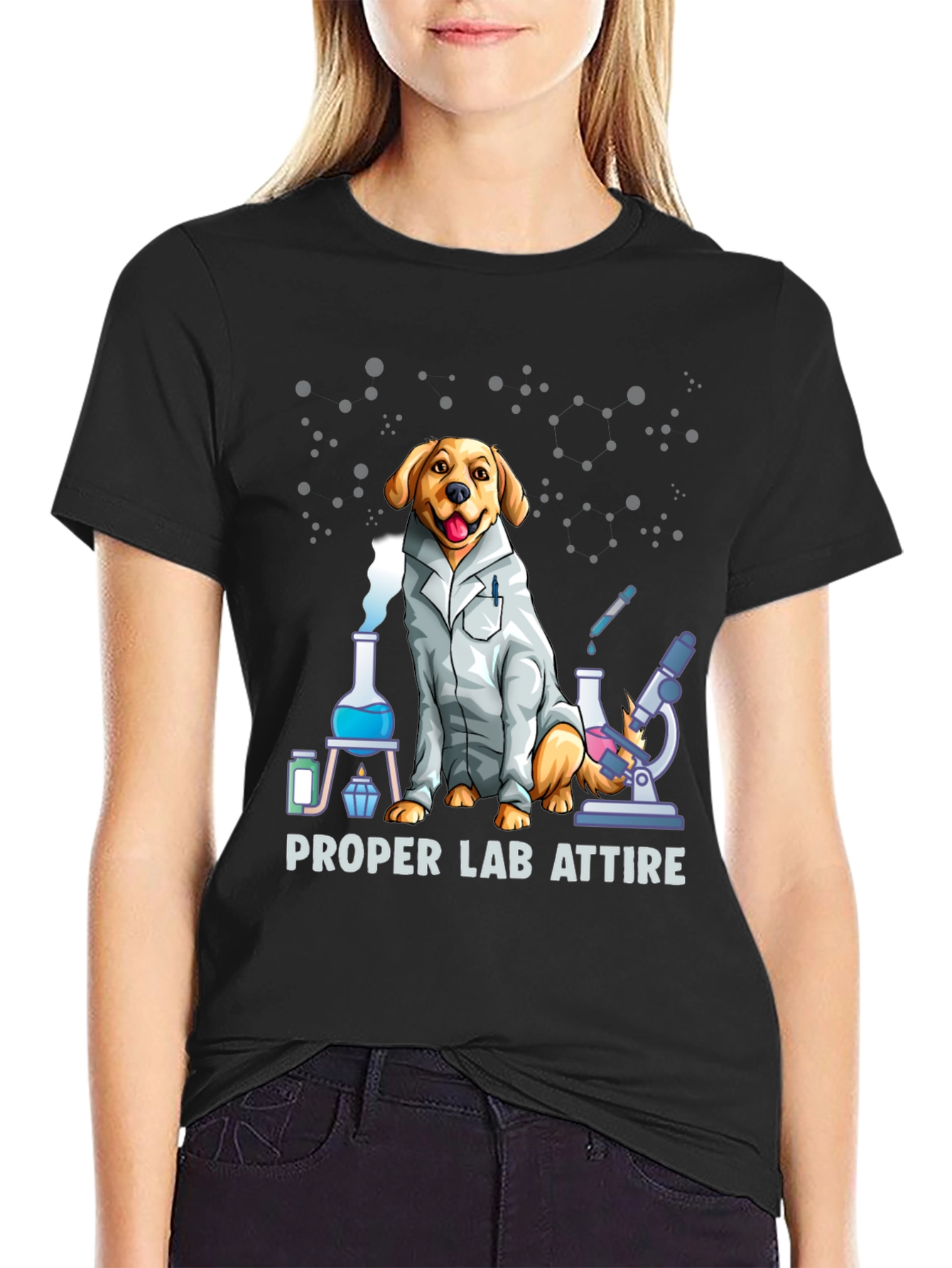 Funny Dog Lab Attire T-Shirt