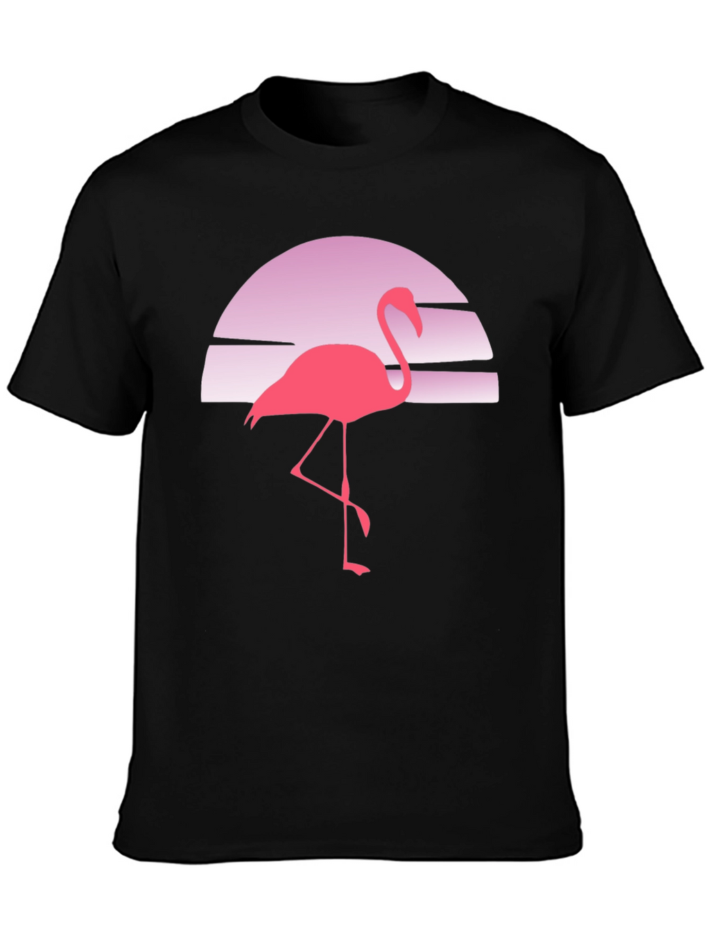 Retro Flamingo Sunset Graphic Tee