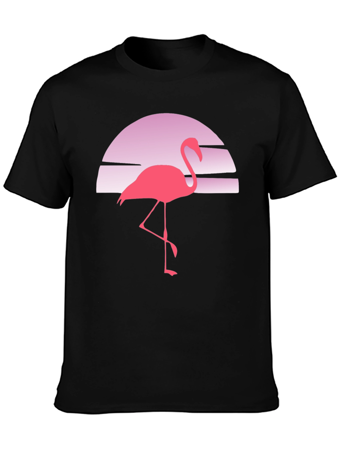 Retro Flamingo Sunset Graphic Tee