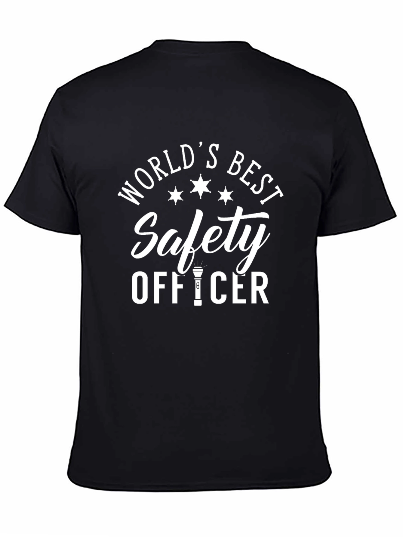 Worlds Best Safety Officer Black T-Shirt
