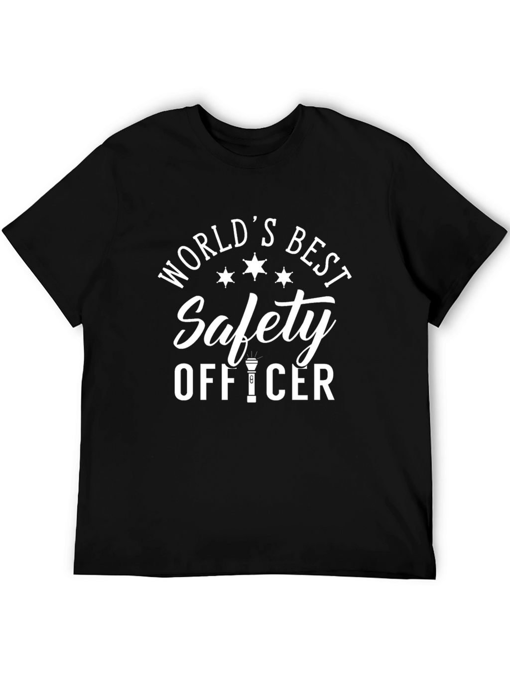 Worlds Best Safety Officer Black T-Shirt