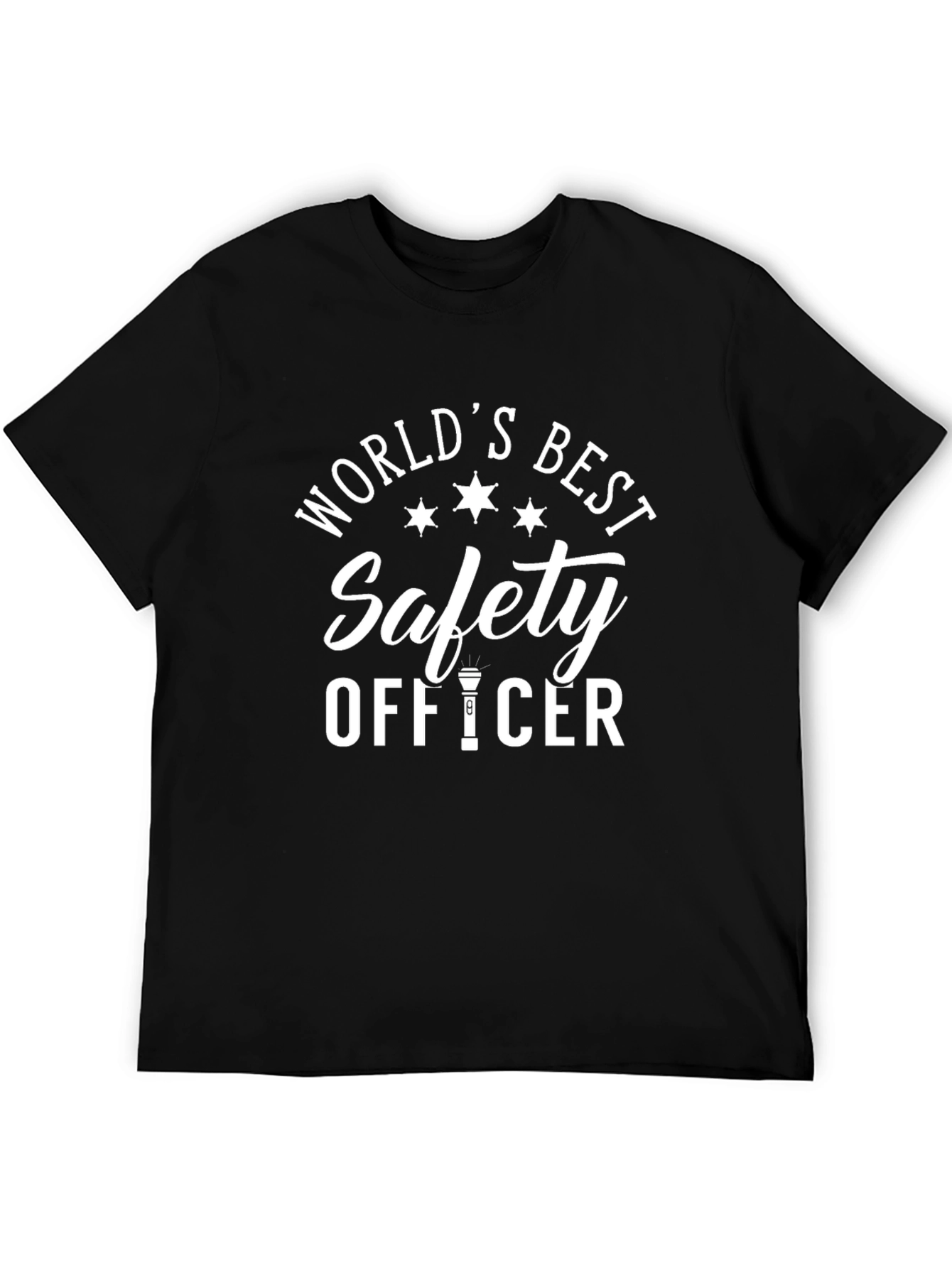 Worlds Best Safety Officer Black T-Shirt