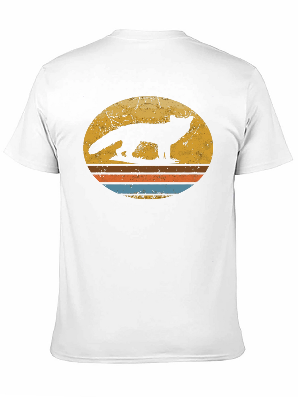 Retro Fox Silhouette Graphic T-Shirt