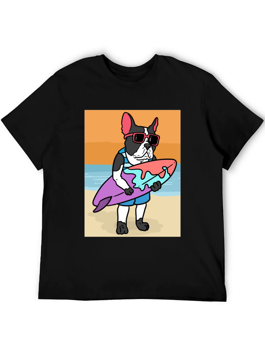 Surfing Dog Graphic Tee