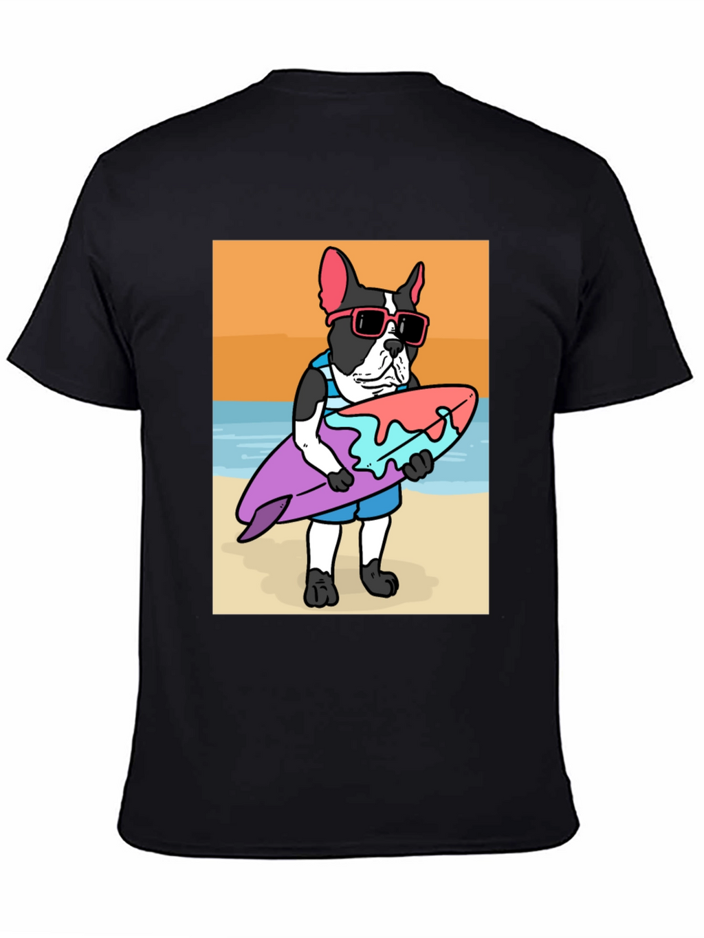 Surfing Dog Graphic Tee