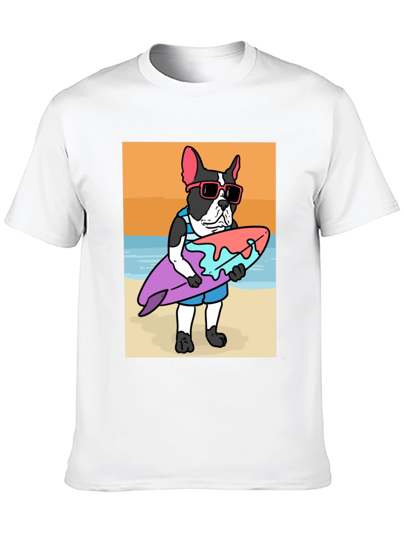 Surfing Dog Graphic Tee