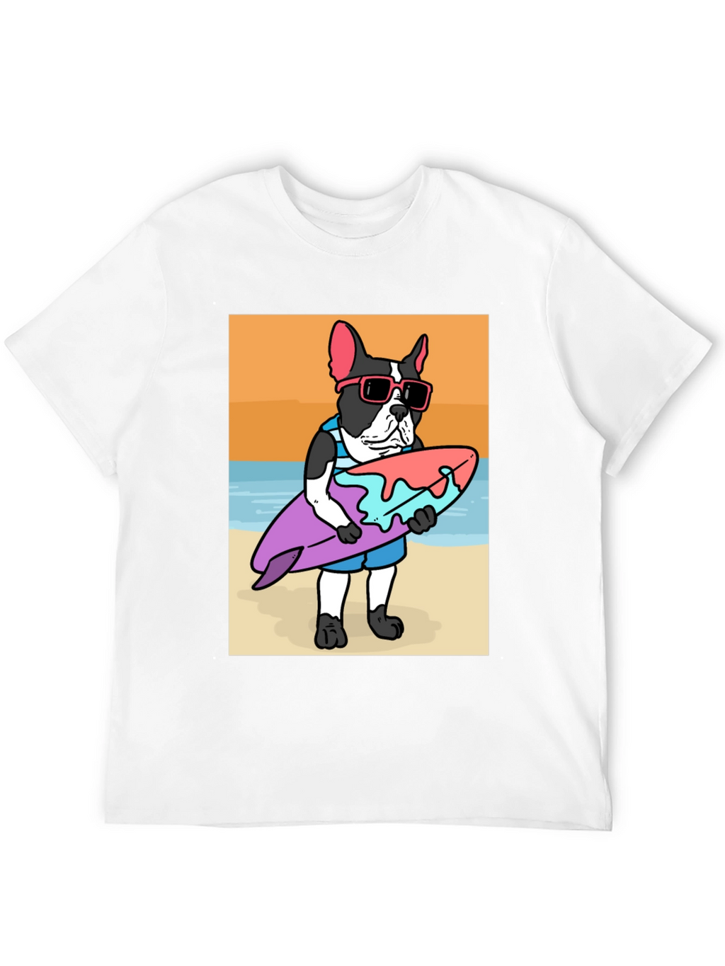 Surfing Dog Graphic Tee