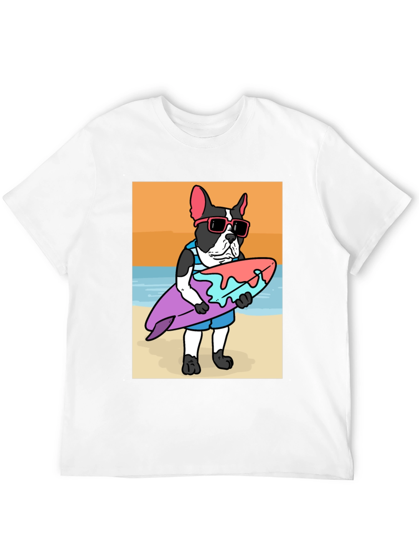 Surfing Dog Graphic Tee