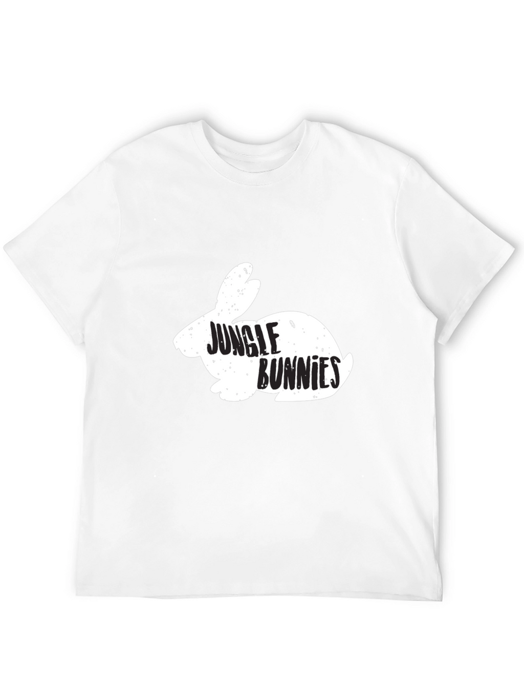 Jungle Bunnies Graphic Tee - Black Cotton T-Shirt
