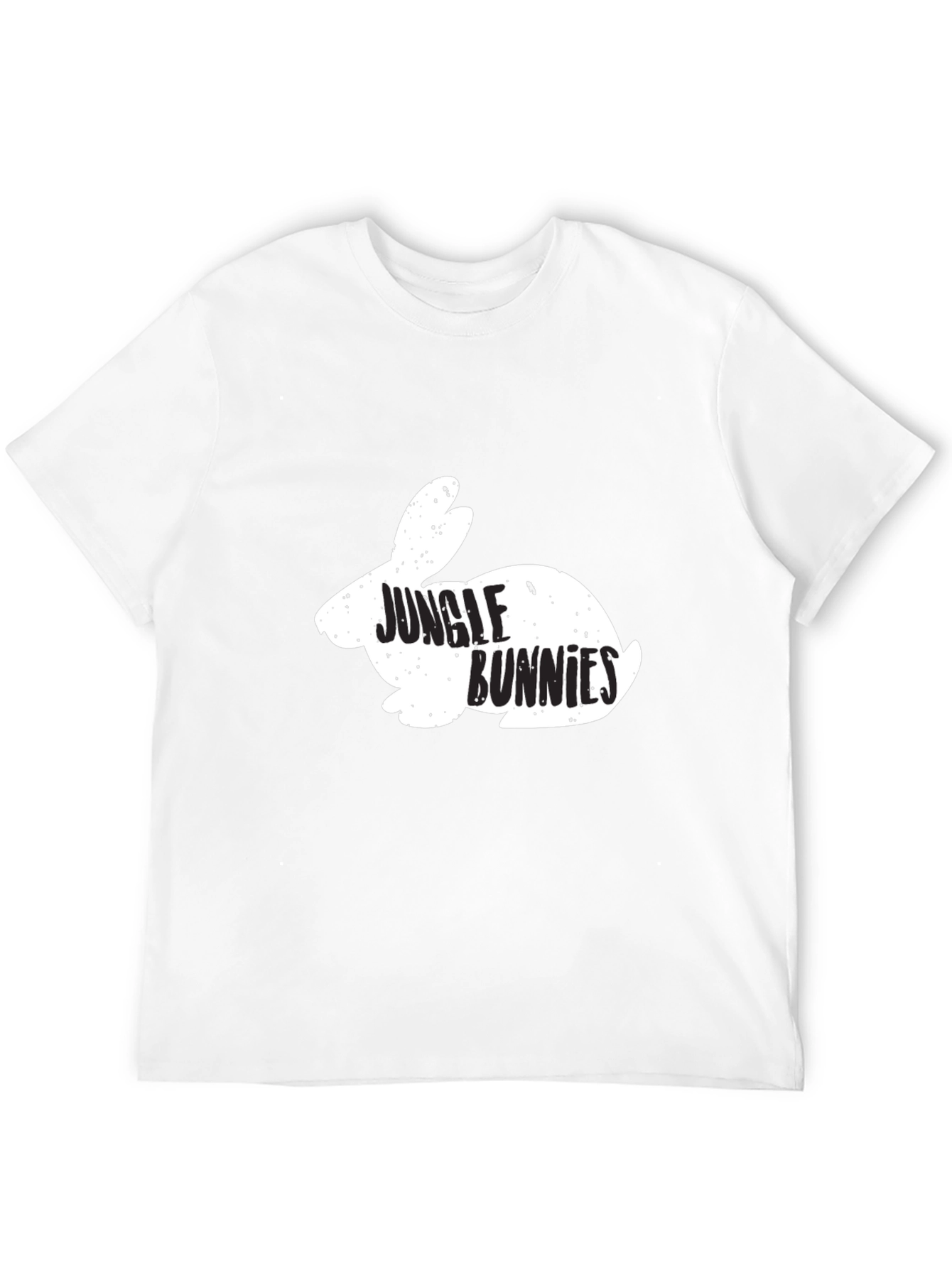 Jungle Bunnies Graphic Tee - Black Cotton T-Shirt