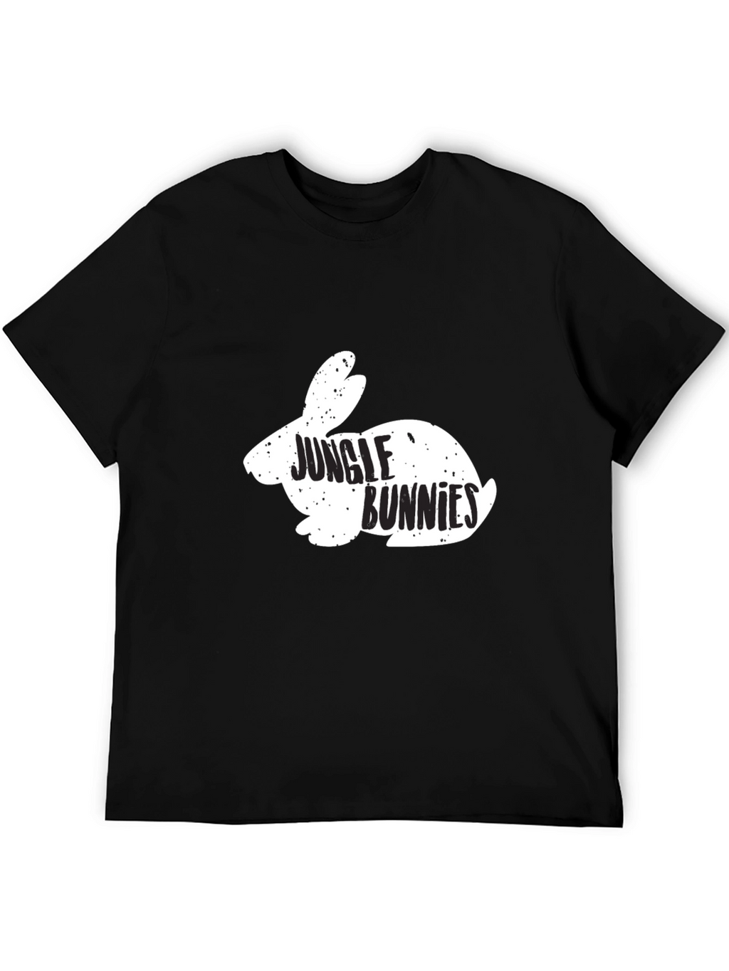 Jungle Bunnies Graphic Tee - Black Cotton T-Shirt