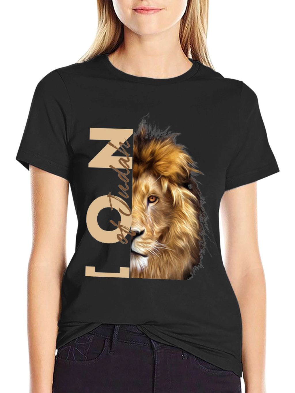 Lion Icon Graphic Tee - Stylish Mens T-Shirt