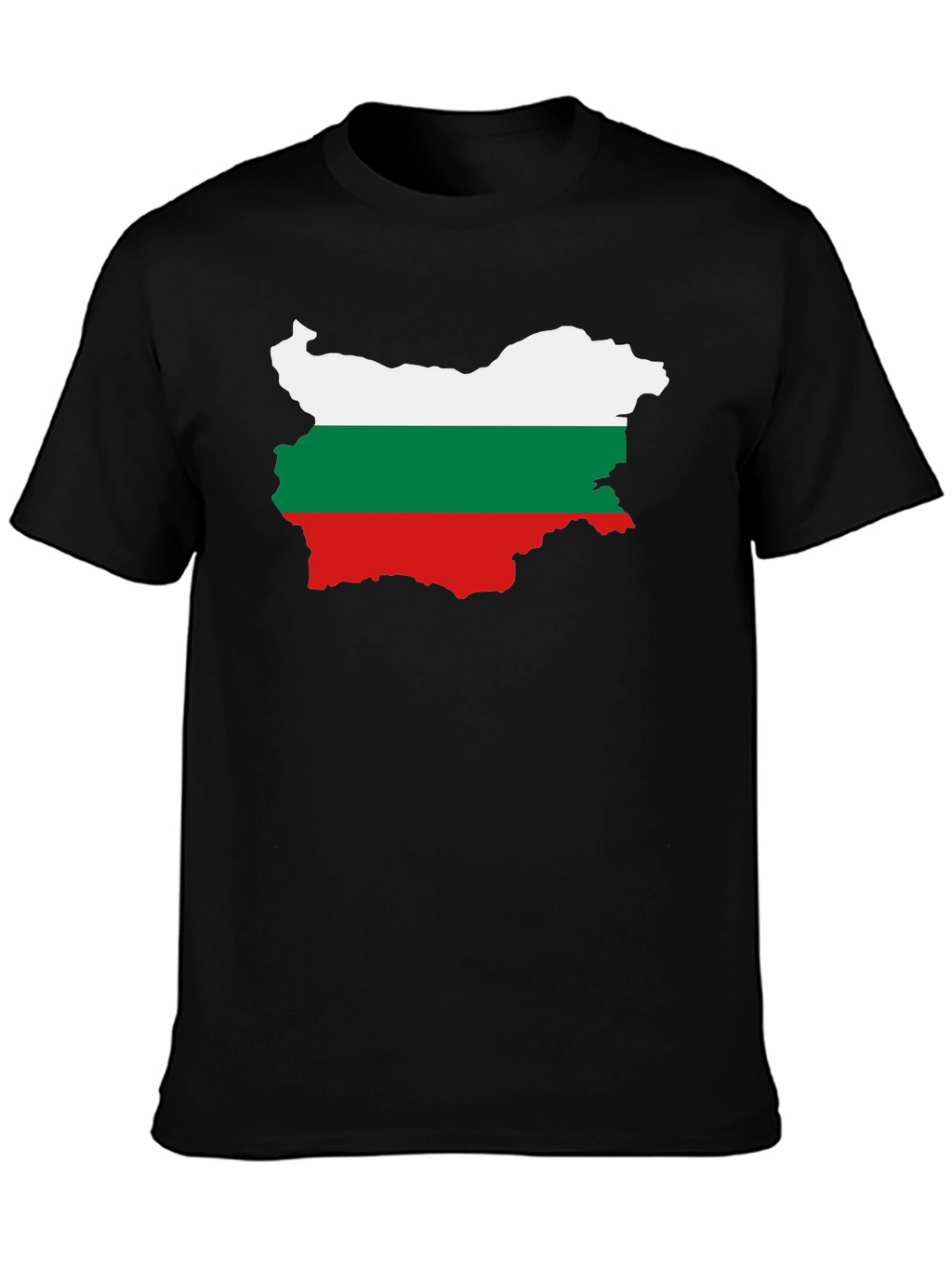 Bulgaria Flag T-Shirt - Black Cotton Tee