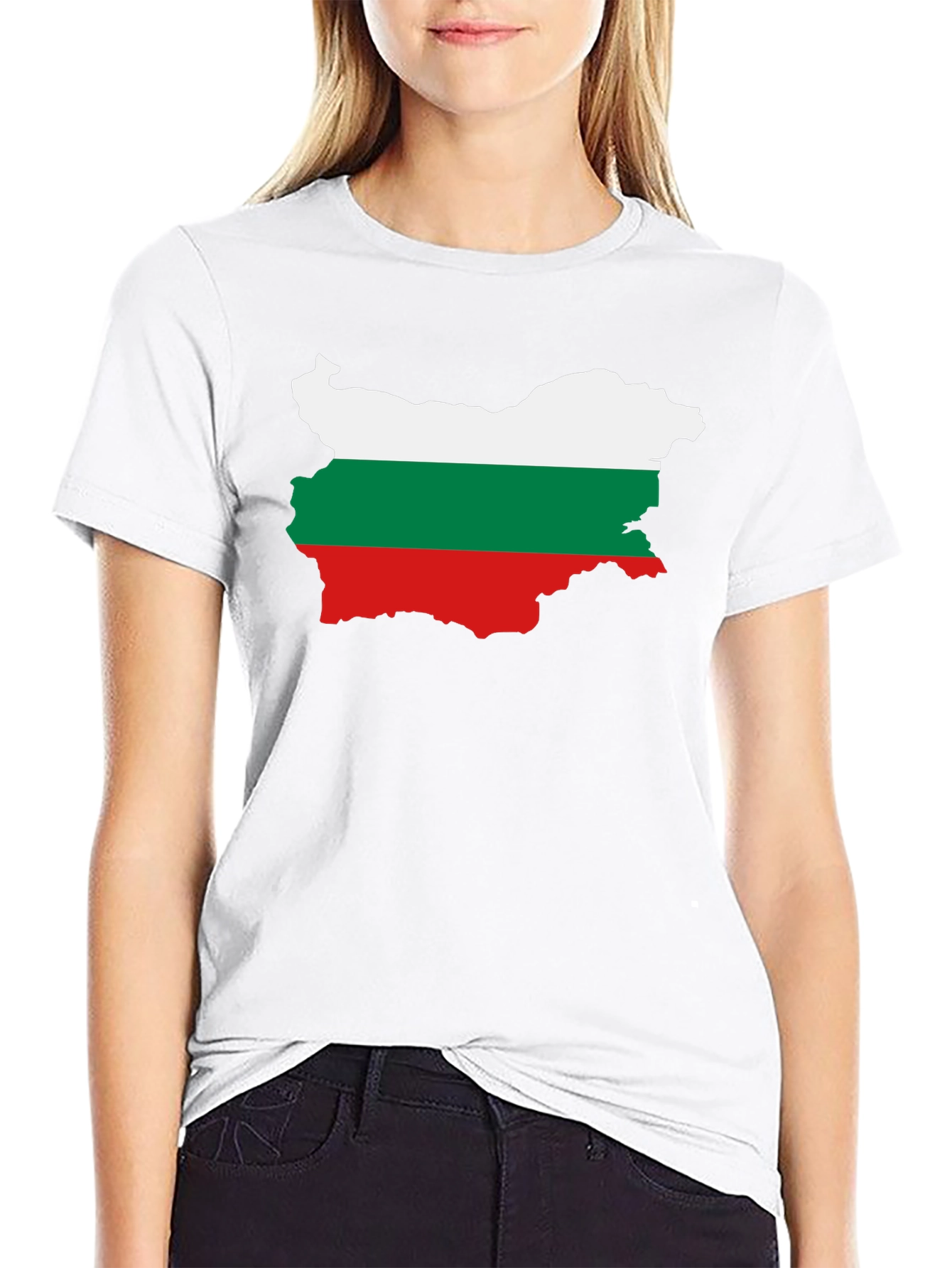 Bulgaria Flag T-Shirt - Black Cotton Tee