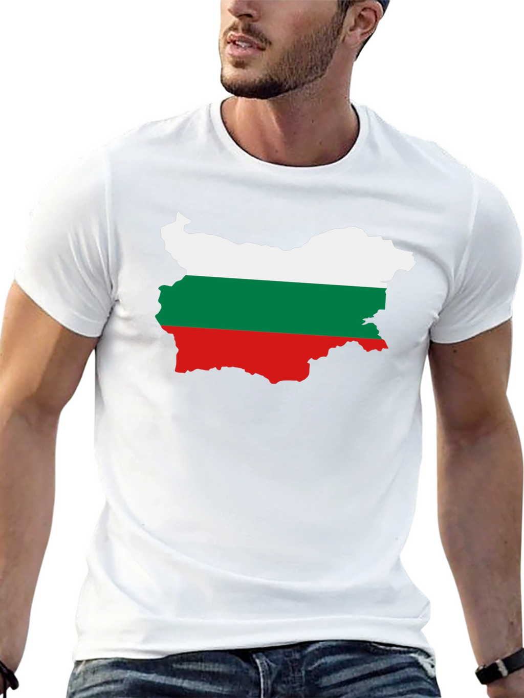 Bulgaria Flag T-Shirt - Black Cotton Tee