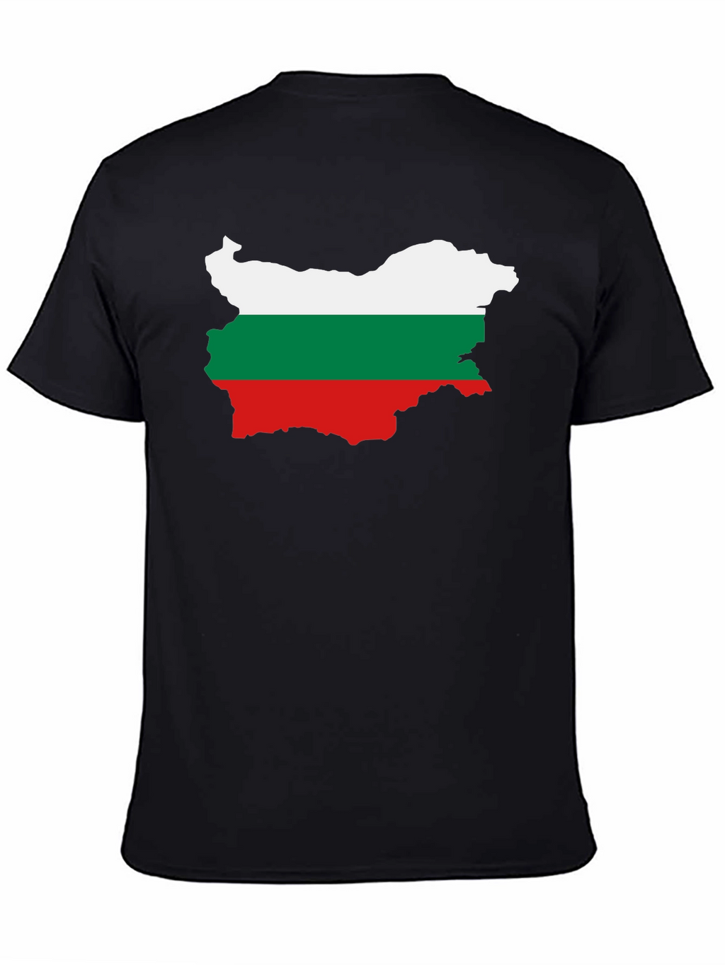 Bulgaria Flag T-Shirt - Black Cotton Tee