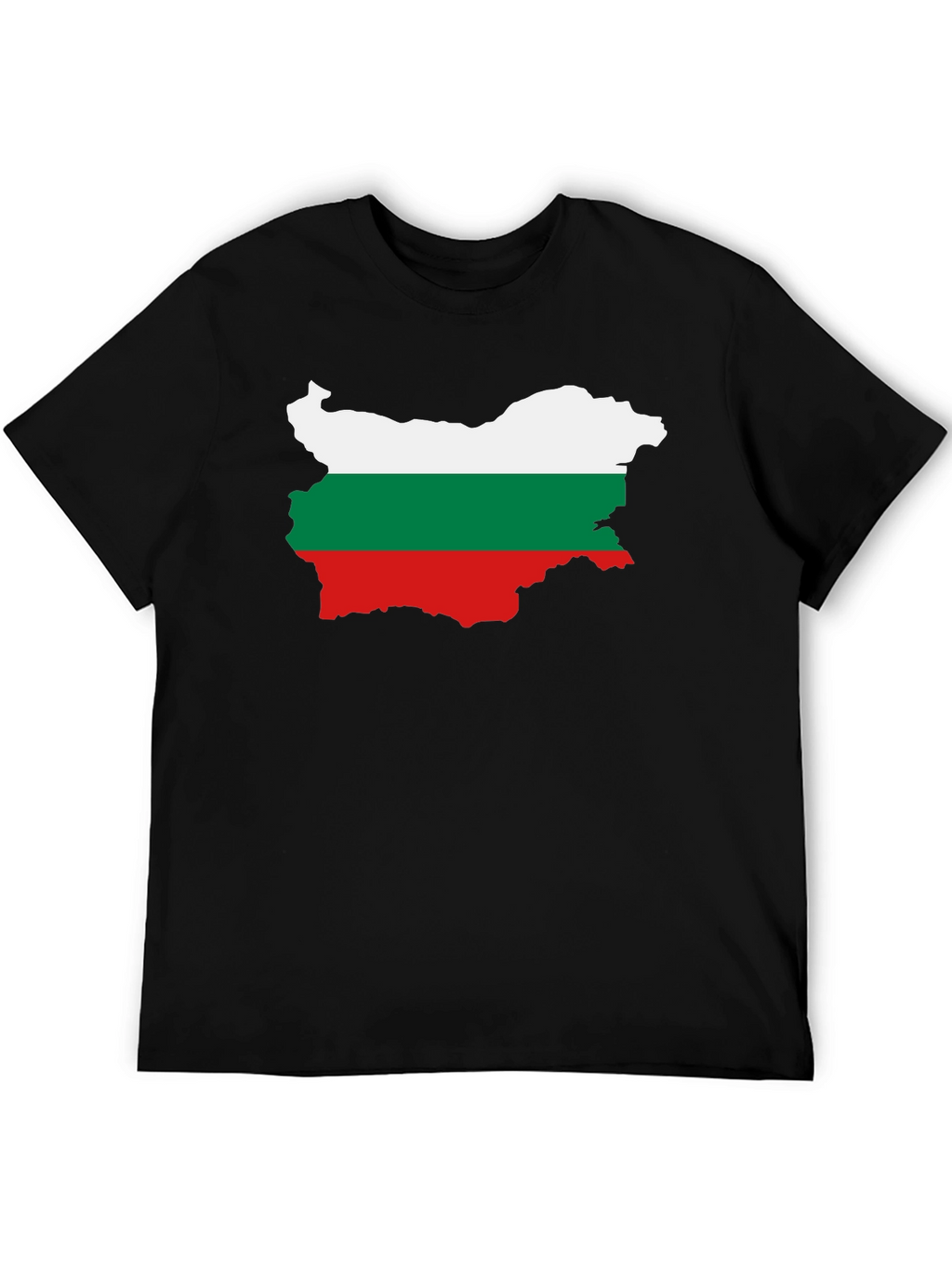Bulgaria Flag T-Shirt - Black Cotton Tee