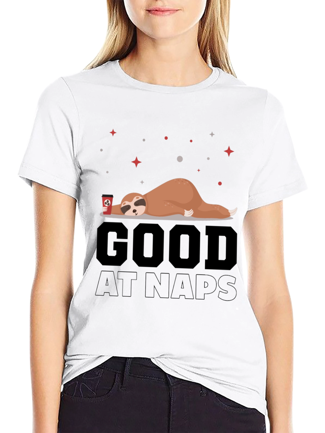 Good at Naps Sloth T-Shirt - Lazy Days Comfort