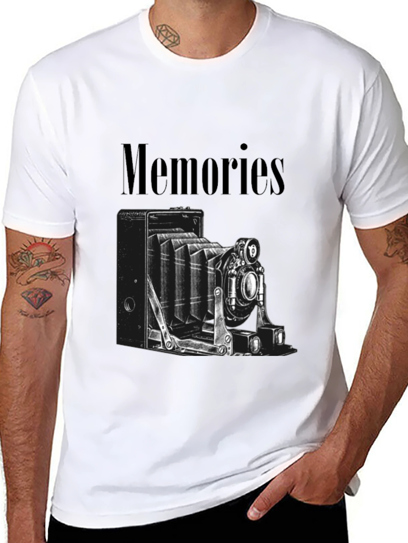 Memories Camera Graphic T-Shirt - Unisex