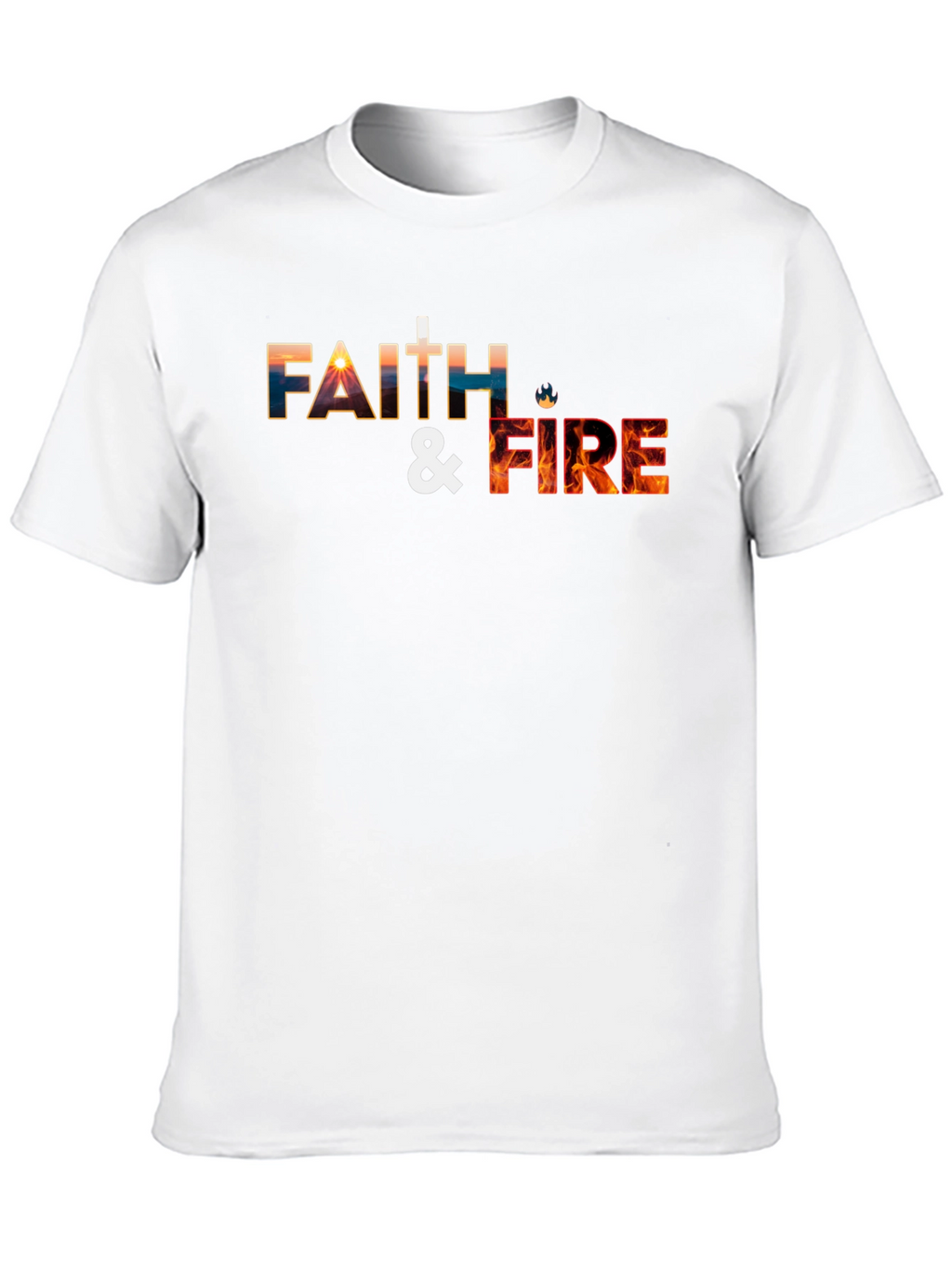 Faith & Fire Graphic Tee - Christian T-Shirt