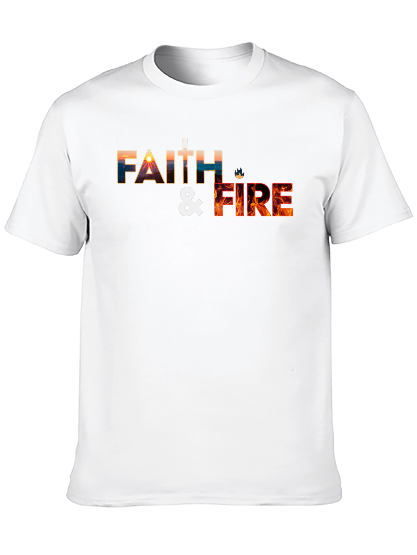 Faith & Fire Graphic Tee - Christian T-Shirt