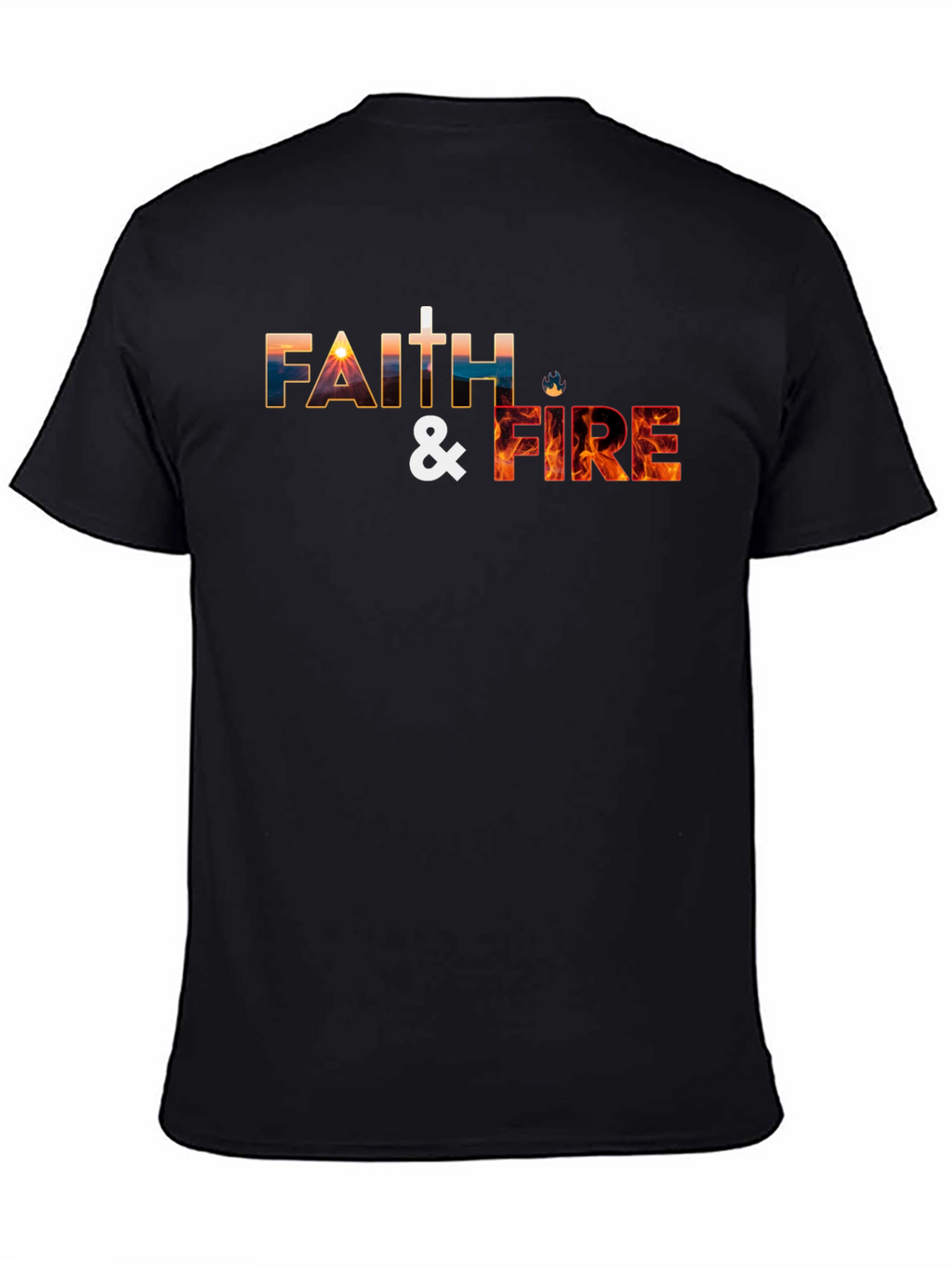 Faith & Fire Graphic Tee - Christian T-Shirt