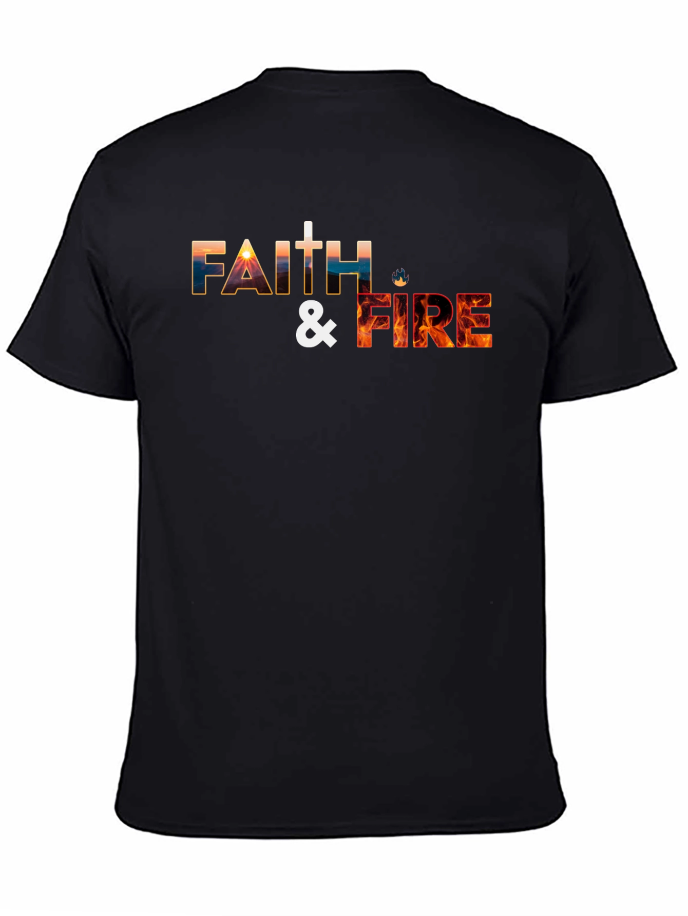 Faith & Fire Graphic Tee - Christian T-Shirt