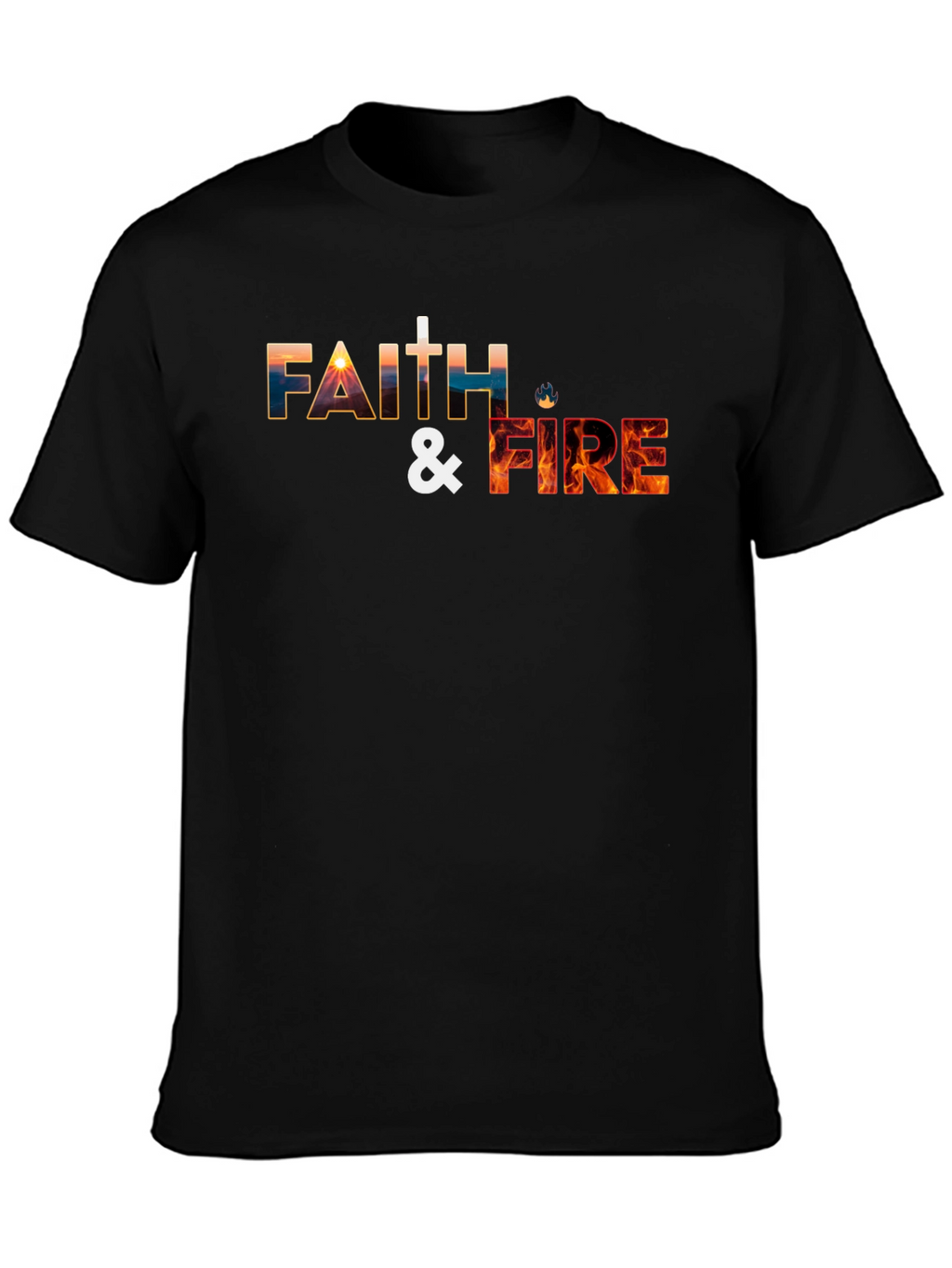 Faith & Fire Graphic Tee - Christian T-Shirt