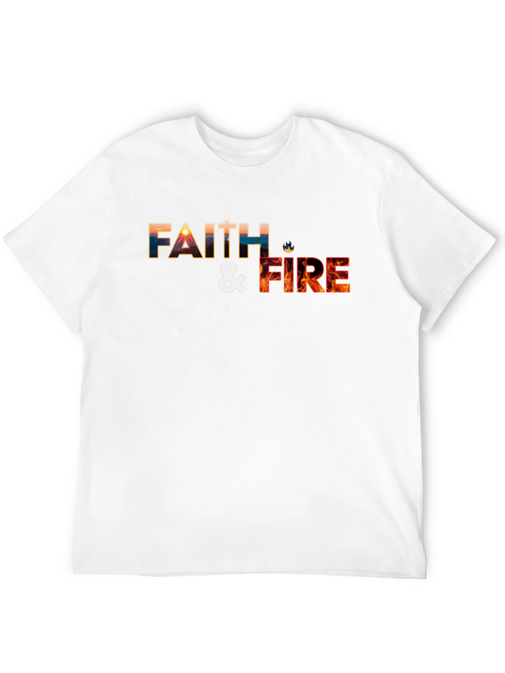 Faith & Fire Graphic Tee - Christian T-Shirt