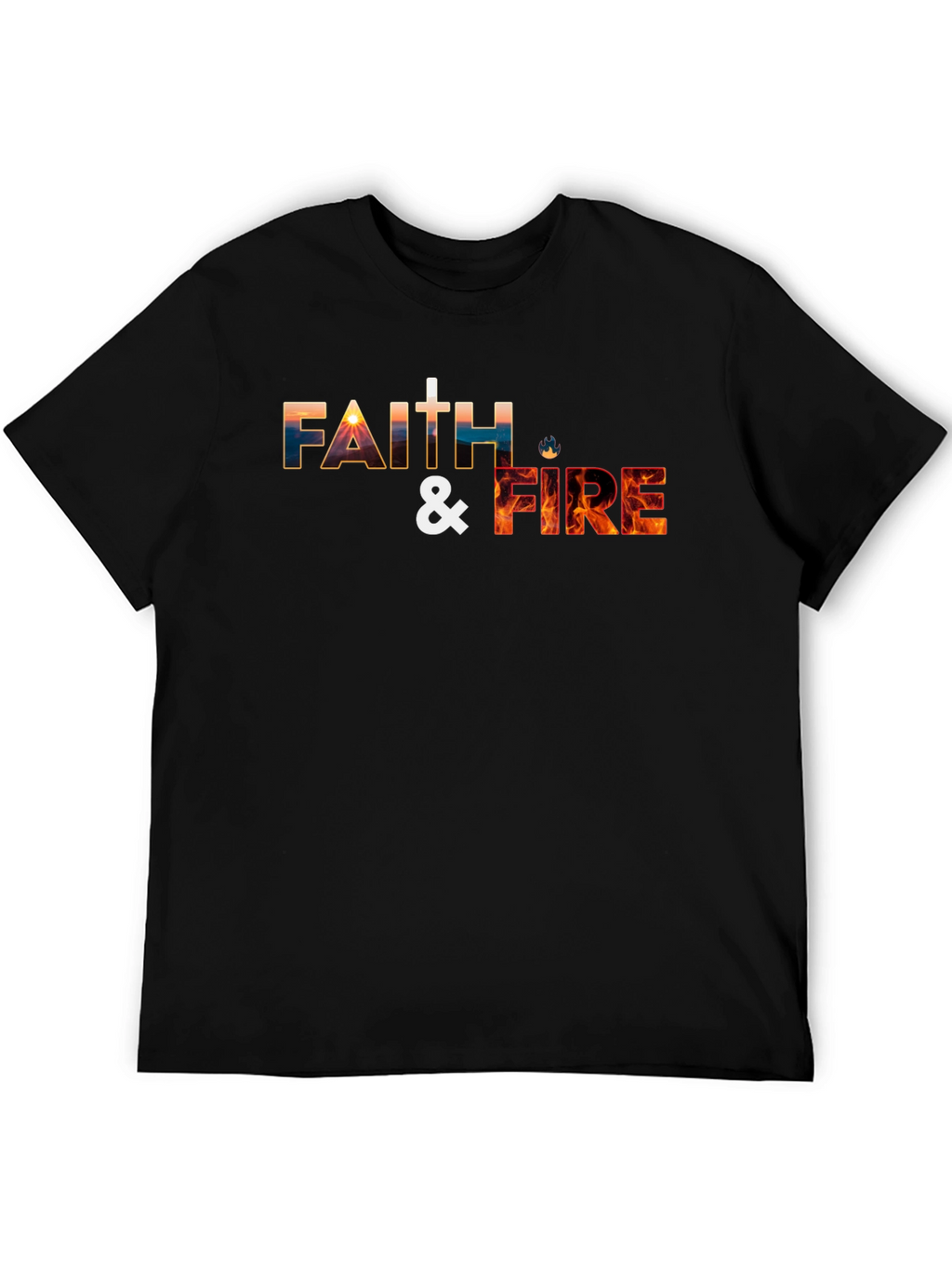 Faith & Fire Graphic Tee - Christian T-Shirt