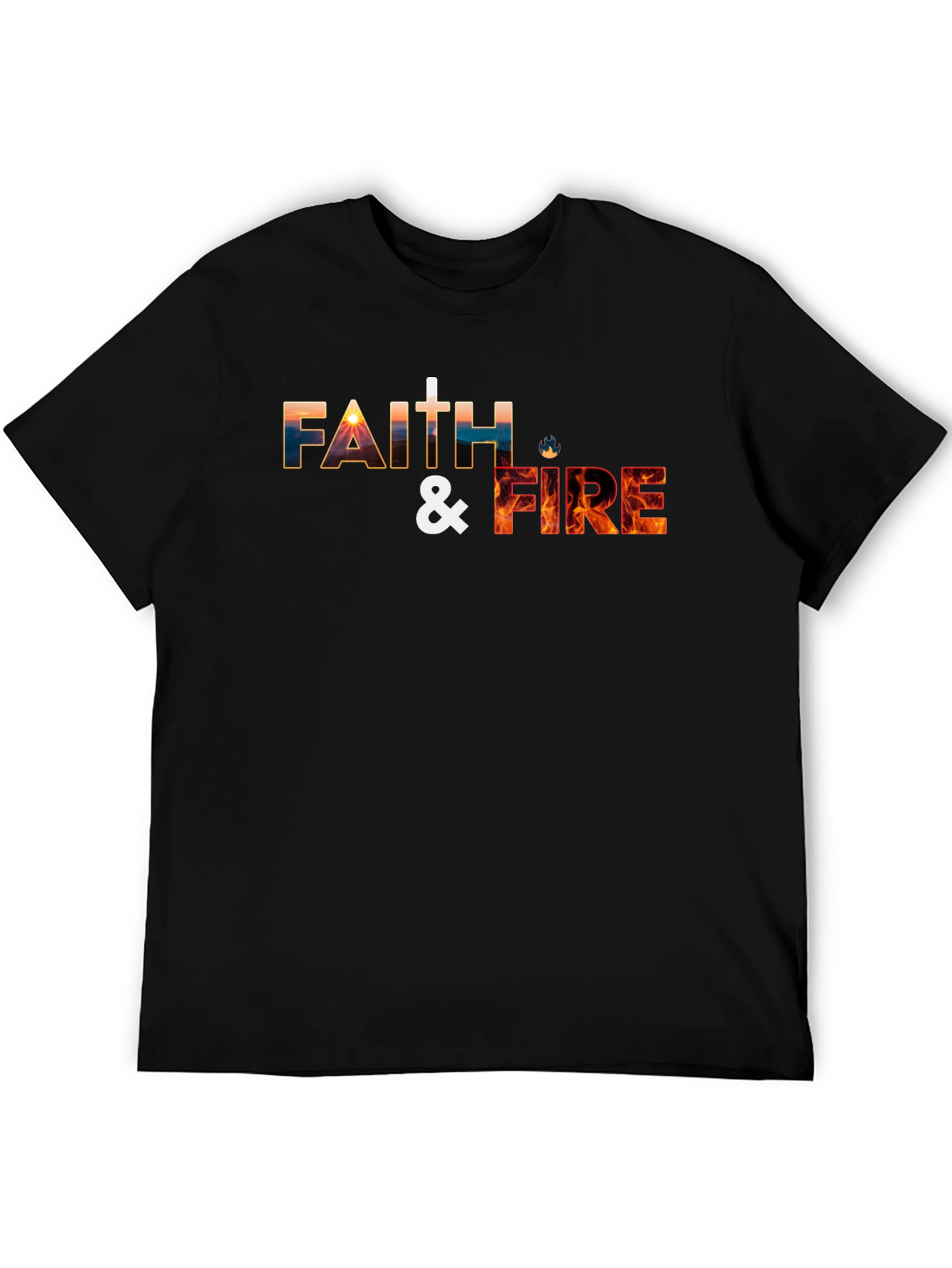 Faith & Fire Graphic Tee - Christian T-Shirt