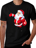Festive Santa Graphic Tee