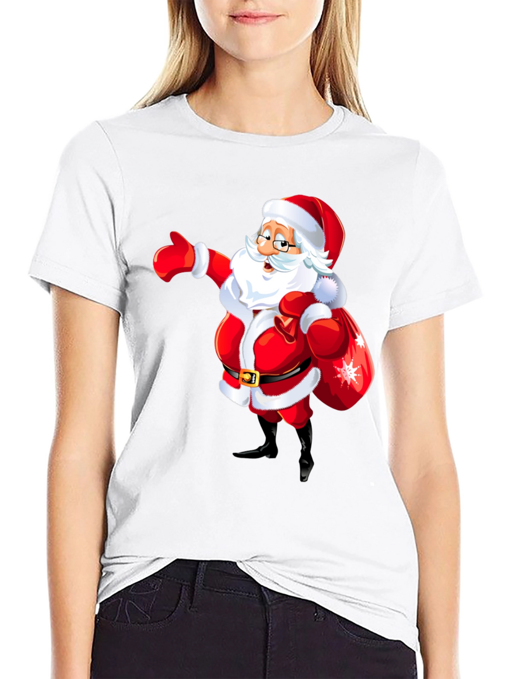 Festive Santa Graphic Tee