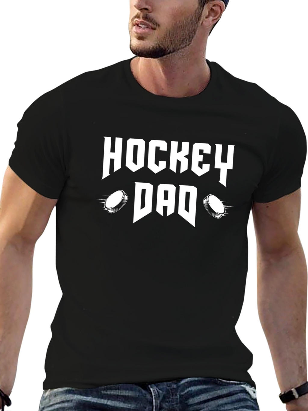 Hockey Dad T-Shirt - Sporty Fathers Day Gift