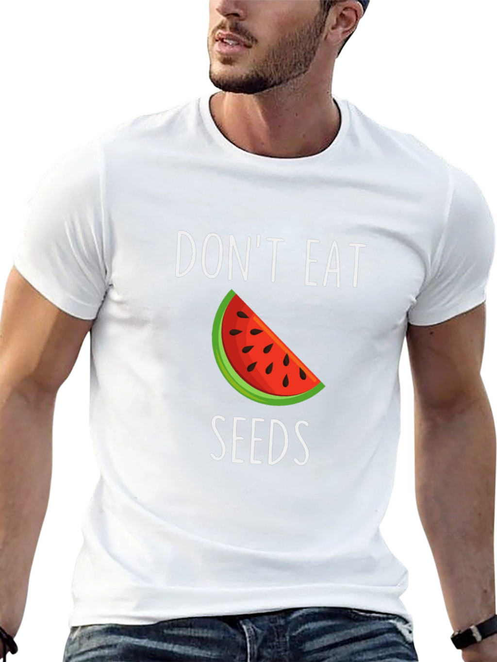 Dont Eat Seeds T-Shirt - Watermelon Design