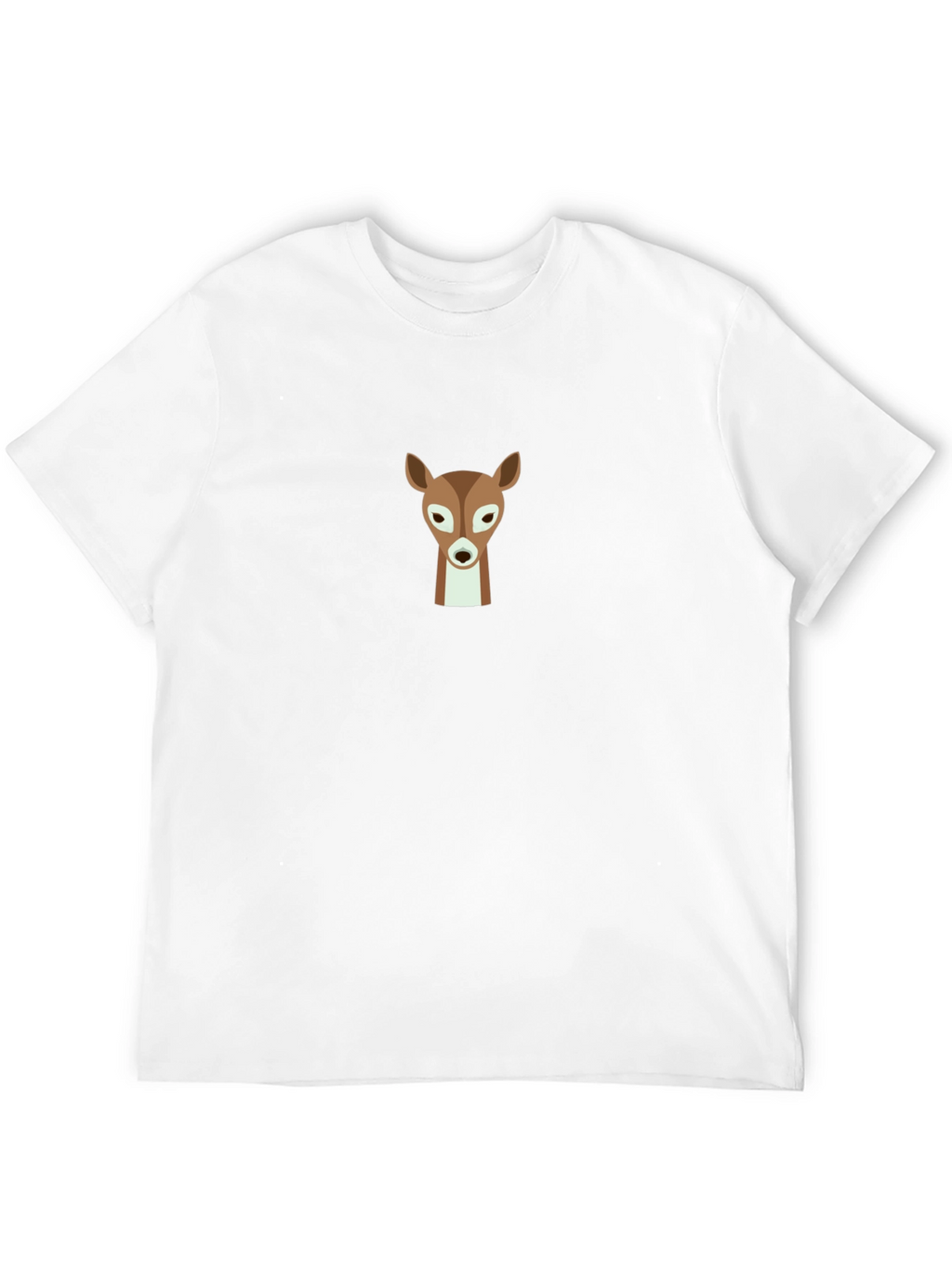 Deer Graphic Black T-Shirt - Classic Crew Neck