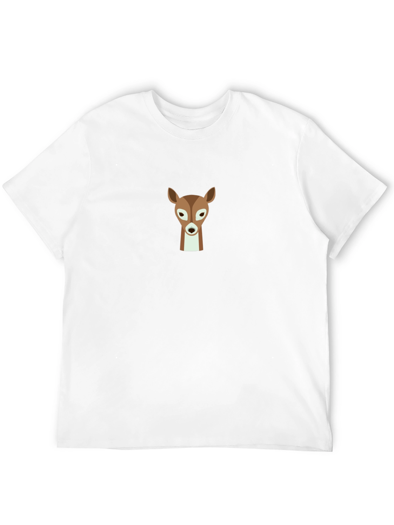 Deer Graphic Black T-Shirt - Classic Crew Neck
