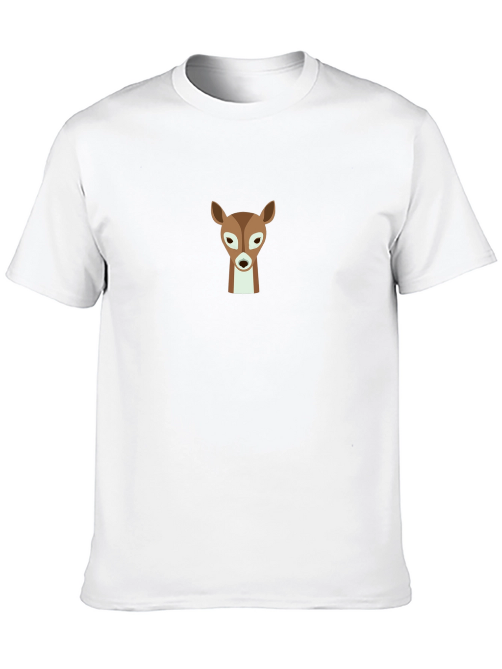 Deer Graphic Black T-Shirt - Classic Crew Neck
