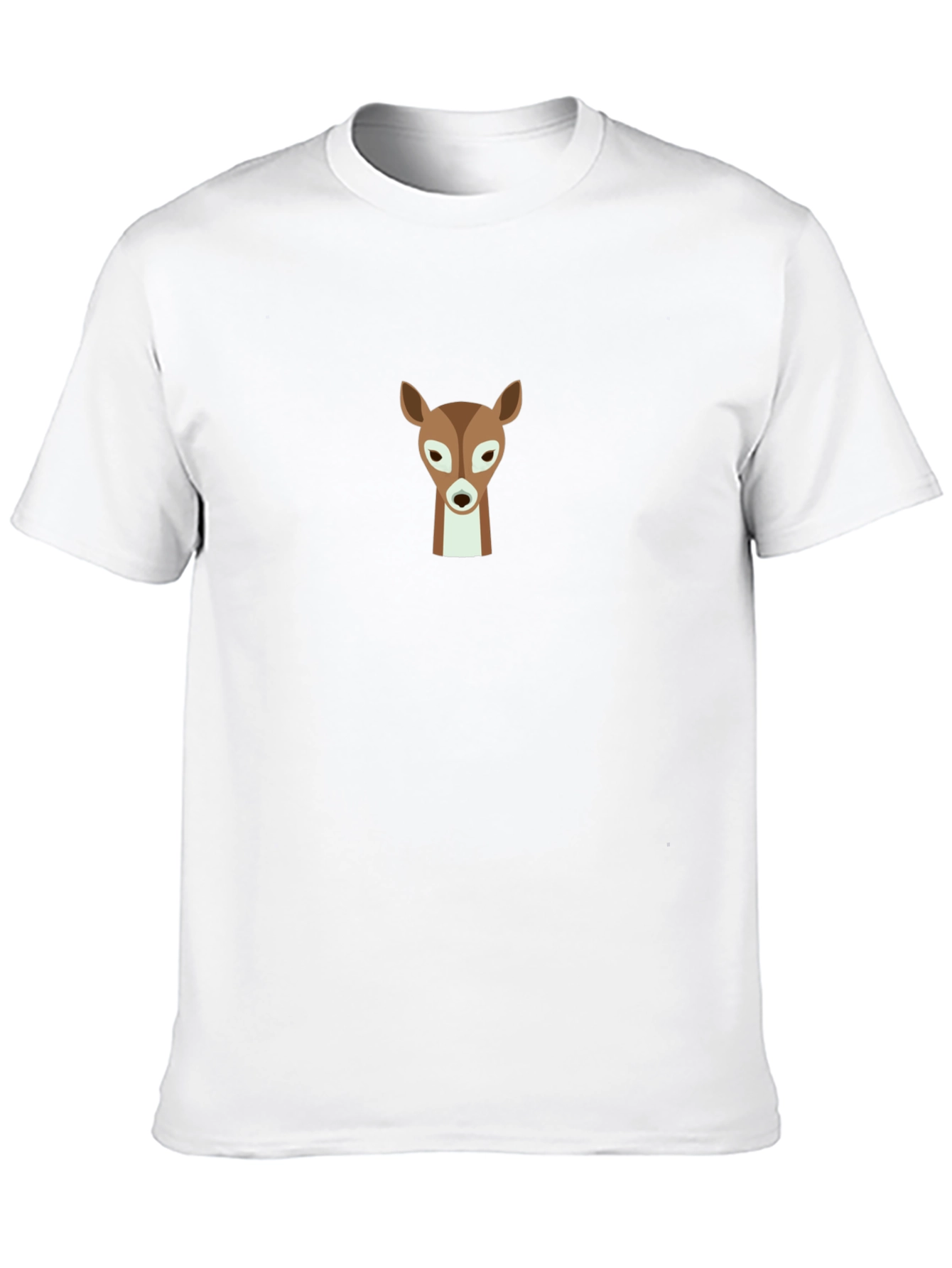 Deer Graphic Black T-Shirt - Classic Crew Neck