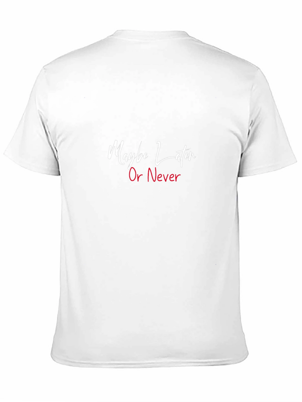 Maybe Later Or Never Black Graphic Tee
