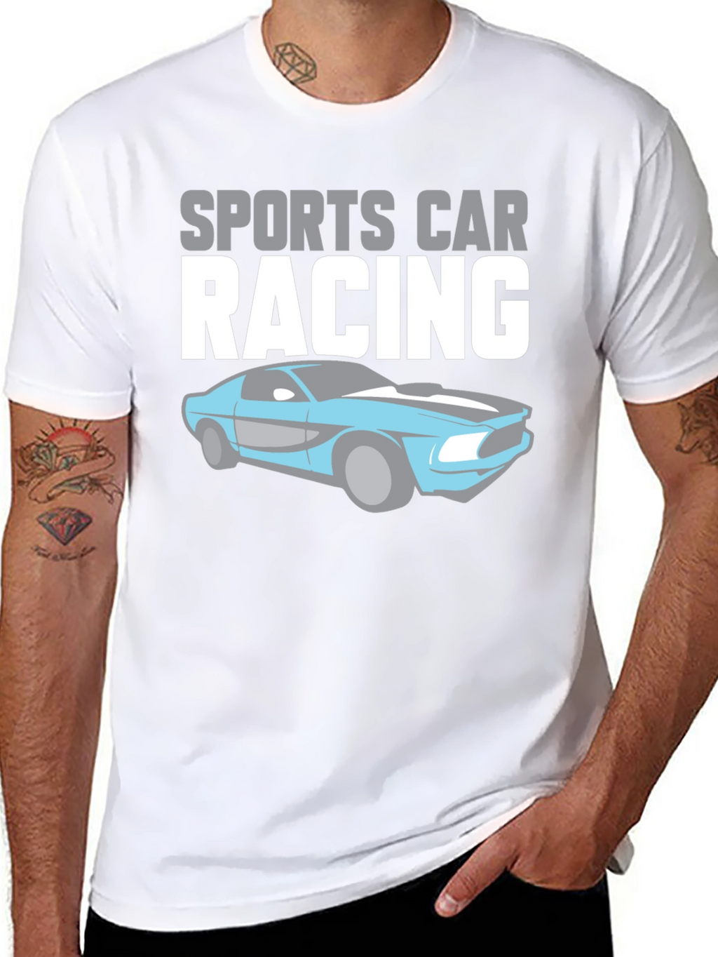 Sports Car Racing Graphic T-Shirt