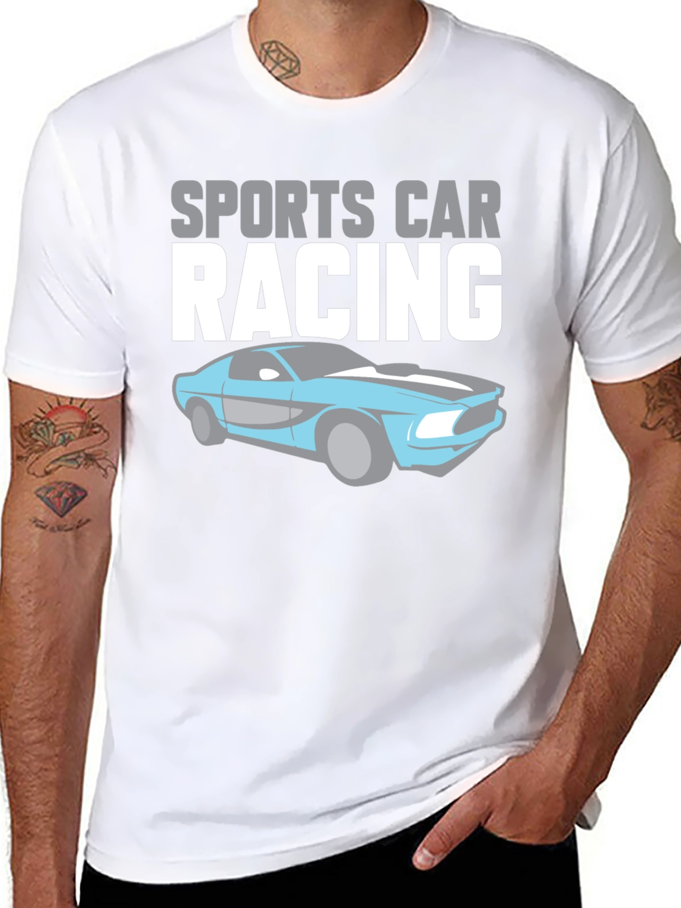Sports Car Racing Graphic T-Shirt