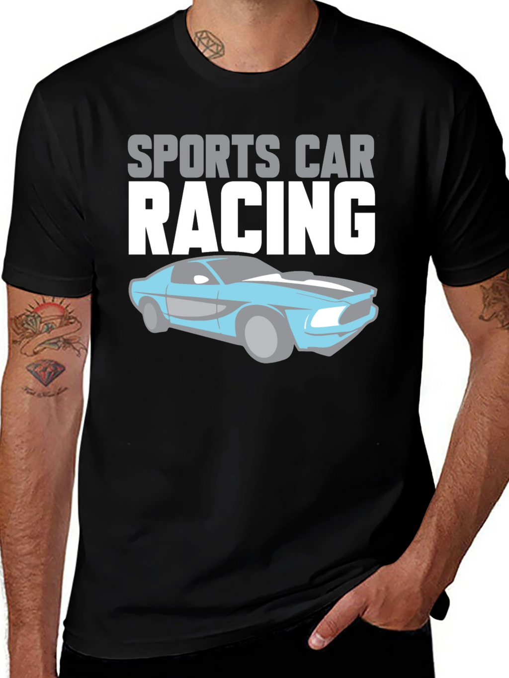 Sports Car Racing Graphic T-Shirt