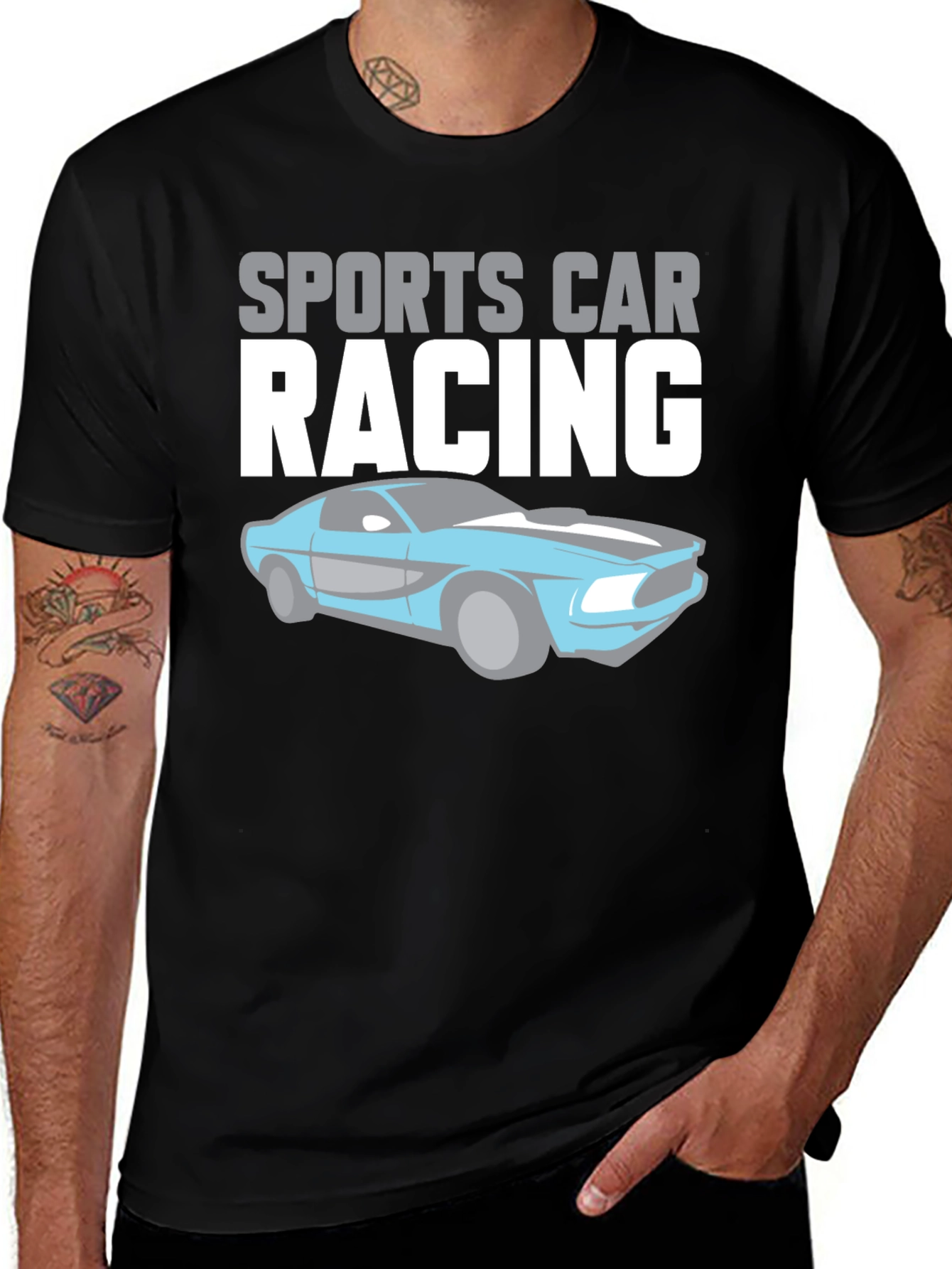 Sports Car Racing Graphic T-Shirt