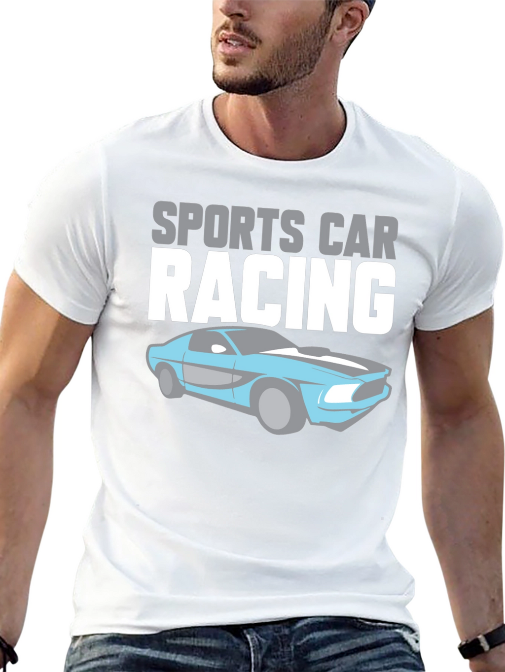 Sports Car Racing Graphic T-Shirt